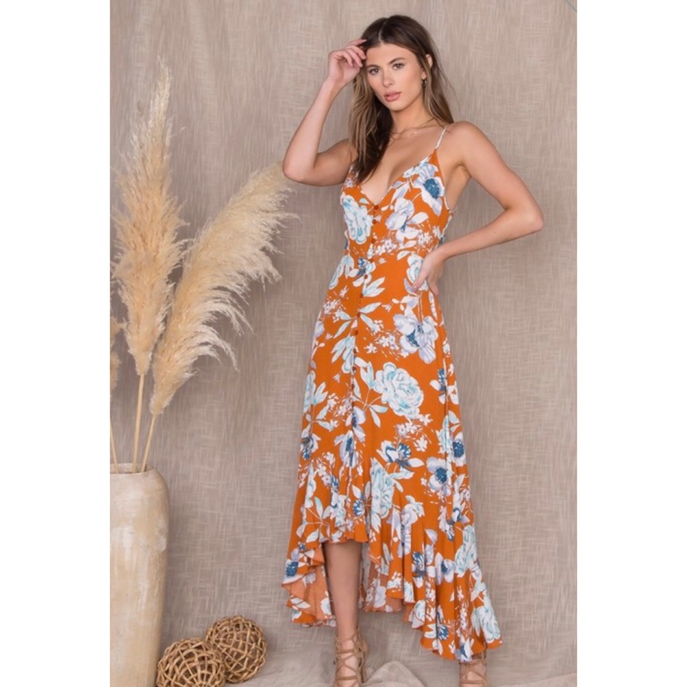 NWT Floral Maxi Dress - Picture 8 of 14